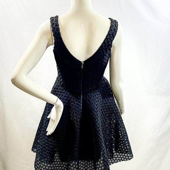 MAJE Black Ringo Basket Weave Lace Flare Dress Small, 1 - Picture 10 of 10